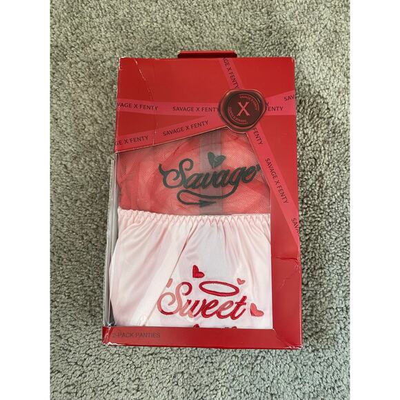 New Savage x Fenty Flirt and Wordy Bikini Underwear Set Size XL - Picture 1 of 3
